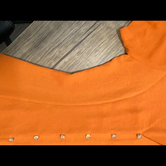 Plunging neckline mini dress with details on sleeves - Picture 6 of 7